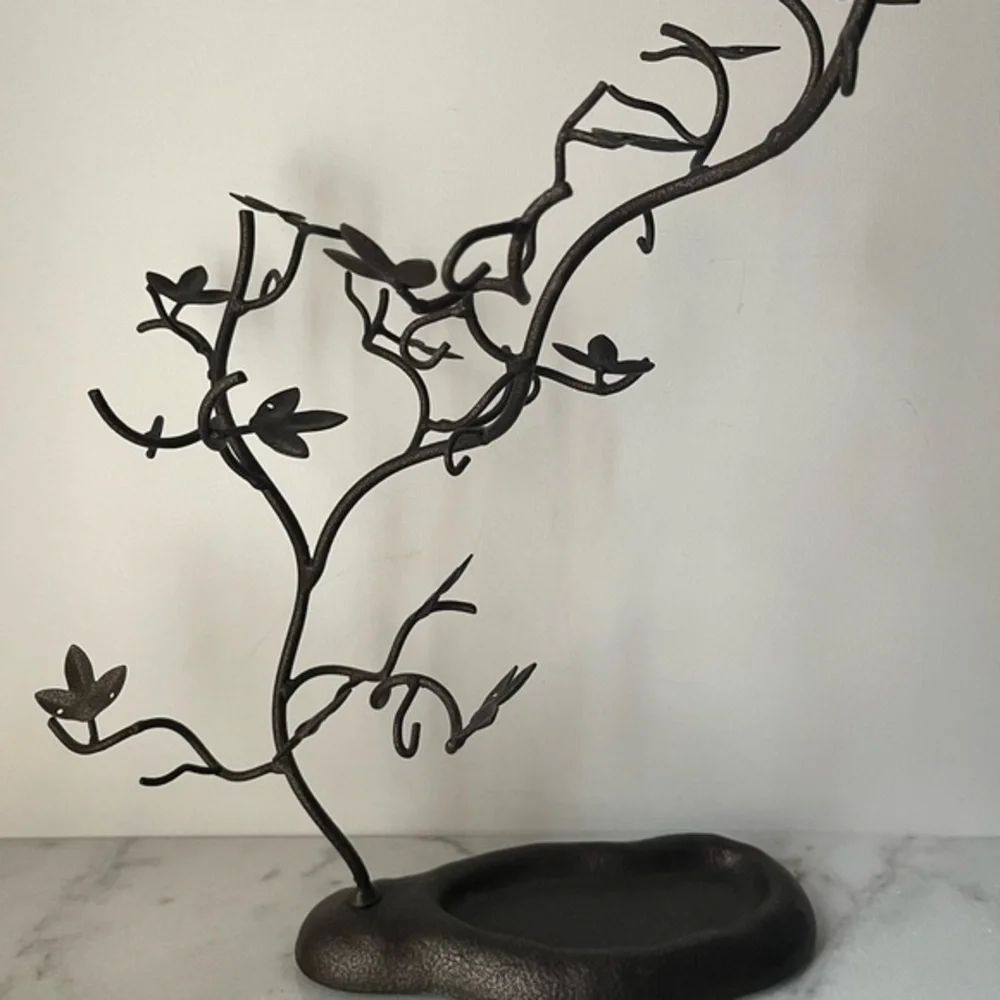 Vintage retro jewelry display stand tree shape